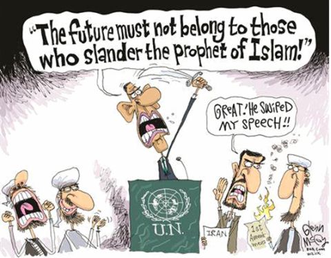 islamic-cartoons4-obama-speech-written-by-muslim-brotherhood