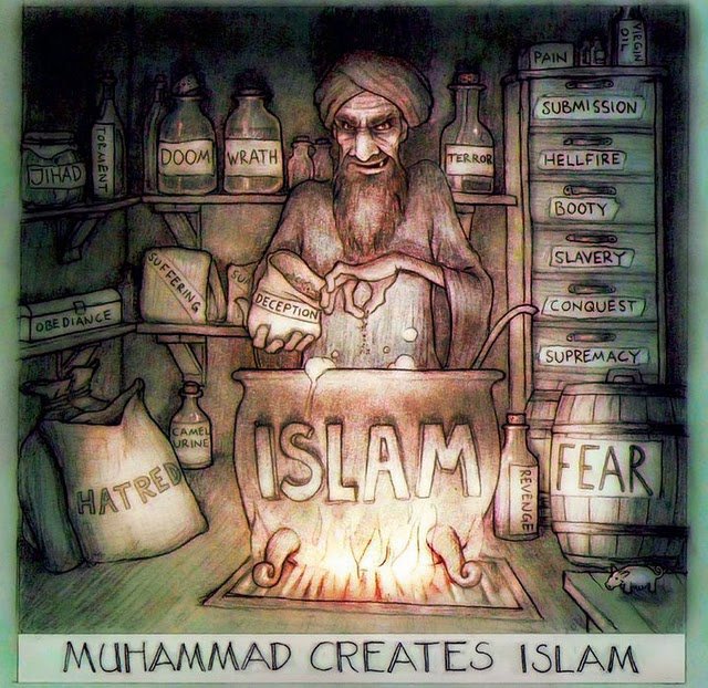 Muhammad's Recipe for Creating Islam: Hatred, Wrath, Booty, Supremacy....